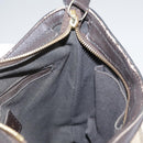 BURBERRY Nova Check Shoulder Bag PVC Beige Brown gold Auth 111586-19