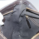 BURBERRY Nova Check Shoulder Bag PVC Beige Brown gold Auth 111586-20