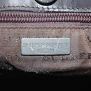 BURBERRY Nova Check Hand Bag PVC Beige Brown Auth 111588-17