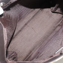 BURBERRY Nova Check Hand Bag PVC Beige Brown Auth 111588-12