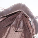 BURBERRY Nova Check Hand Bag PVC Beige Brown Auth 111588-18