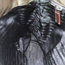 PRADA Tote Bag Nylon Leather Khaki Brown Silver Auth 111593-21