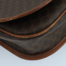 CELINE Macadam Canvas Shoulder Bag PVC Leather Brown Auth 111596-14