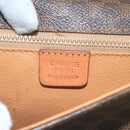 CELINE Macadam Canvas Shoulder Bag PVC Leather Brown Auth 111596-19