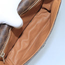 CELINE Macadam Canvas Shoulder Bag PVC Leather Brown Auth 111596-11