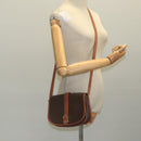 CELINE Macadam Canvas Shoulder Bag PVC Leather Brown Auth 111596-23