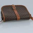 CELINE Macadam Canvas Shoulder Bag PVC Leather Brown Auth 111596-6