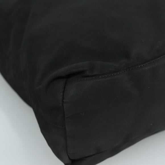 PRADA Shoulder Bag Nylon Black Auth 111609