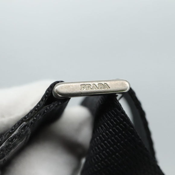 PRADA Shoulder Bag Nylon Black Auth 111609
