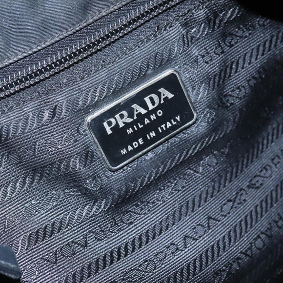 PRADA Shoulder Bag Nylon Black Auth 111609