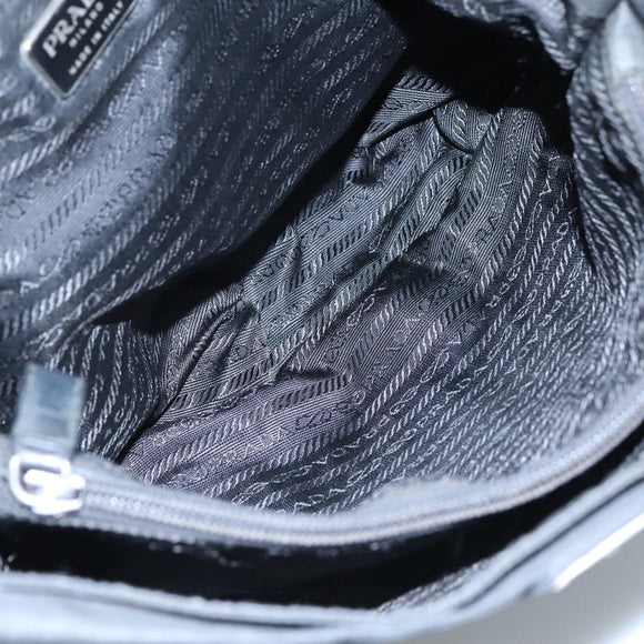 PRADA Shoulder Bag Nylon Black Auth 111609