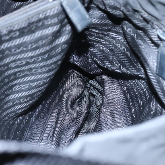 PRADA Shoulder Bag Nylon Black Auth 111609