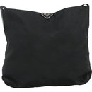 PRADA Shoulder Bag Nylon Black Auth 111609-13