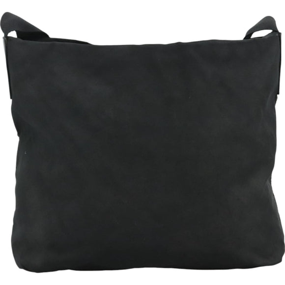 PRADA Shoulder Bag Nylon Black Auth 111609