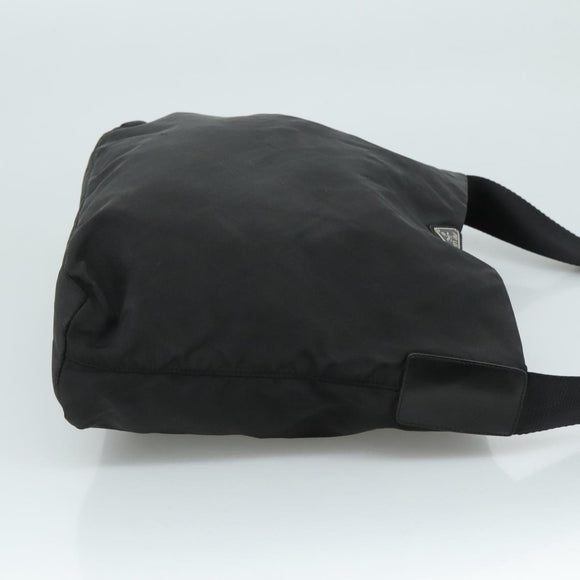 PRADA Shoulder Bag Nylon Black Auth 111609