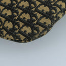 Christian Dior Trotter Canvas Shoulder Bag Navy Gold Auth 111610-14