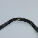 Christian Dior Trotter Canvas Shoulder Bag Navy Gold Auth 111610-8