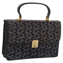 CELINE C Sulky Hand Bag Canvas Navy Auth 111628-1