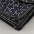 CELINE C Sulky Hand Bag Canvas Navy Auth 111628-14