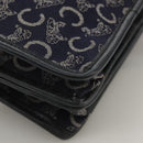 CELINE C Sulky Hand Bag Canvas Navy Auth 111628-15