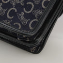 CELINE C Sulky Hand Bag Canvas Navy Auth 111628-16
