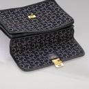 CELINE C Sulky Hand Bag Canvas Navy Auth 111628-10