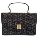 CELINE C Sulky Hand Bag Canvas Navy Auth 111628-13