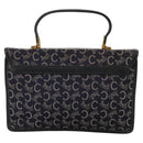 CELINE C Sulky Hand Bag Canvas Navy Auth 111628-2