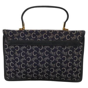 CELINE C Sulky Hand Bag Canvas Navy Auth 111628 - 0