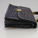 CELINE C Sulky Hand Bag Canvas Navy Auth 111628-4