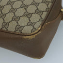 GUCCI GG Supreme Web Sherry Line Shoulder Bag PVC Beige Red Green Auth 111654-9