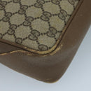 GUCCI GG Supreme Web Sherry Line Shoulder Bag PVC Beige Red Green Auth 111654-14