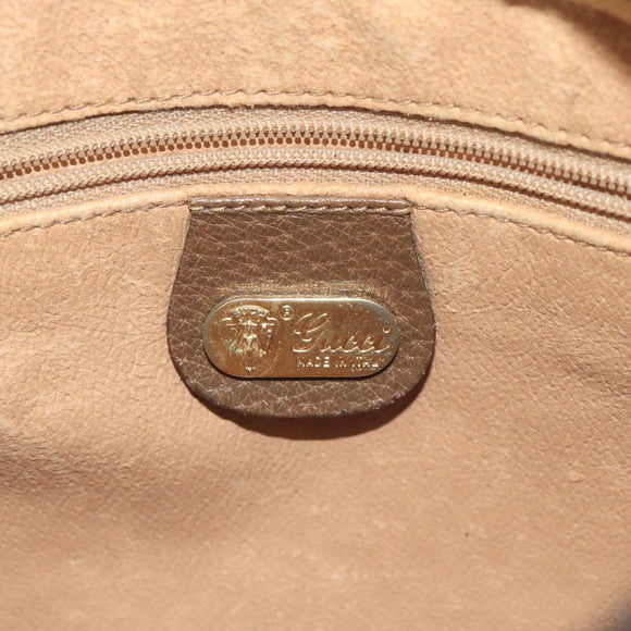 GUCCI GG Supreme Web Sherry Line Shoulder Bag PVC Beige Red Green Auth 111654