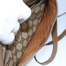 GUCCI GG Supreme Web Sherry Line Shoulder Bag PVC Beige Red Green Auth 111654-11