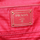 PRADA Tote Bag Nylon Red Auth 111657-17