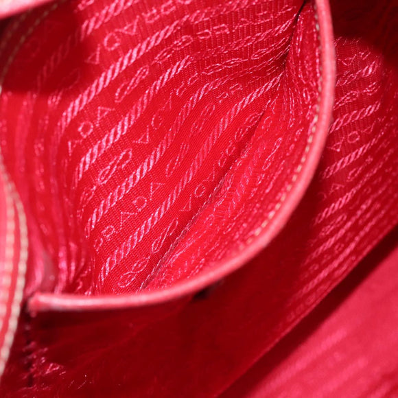 PRADA Tote Bag Nylon Red Auth 111657