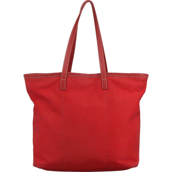 PRADA Tote Bag Nylon Red Auth 111657