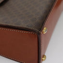 CELINE Macadam Canvas Hand Bag PVC Leather 2way Brown Auth 111670-15