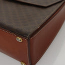 CELINE Macadam Canvas Hand Bag PVC Leather 2way Brown Auth 111670-16