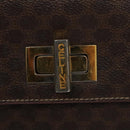 CELINE Macadam Canvas Hand Bag PVC Leather 2way Brown Auth 111670-19