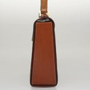 CELINE Macadam Canvas Hand Bag PVC Leather 2way Brown Auth 111670-4