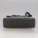 GUCCI GG Supreme Hand Bag PVC Leather Black Gold 116 02 080 Auth 111672-5