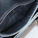 GUCCI GG Supreme Hand Bag PVC Leather Black Gold 116 02 080 Auth 111672-21