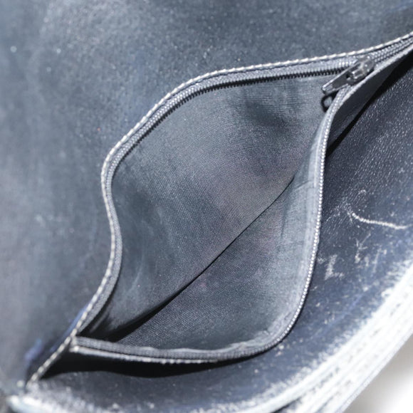 GUCCI GG Supreme Hand Bag PVC Leather Black Gold 116 02 080 Auth 111672