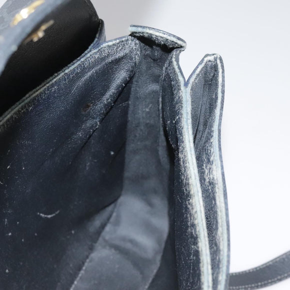 GUCCI GG Supreme Hand Bag PVC Leather Black Gold 116 02 080 Auth 111672