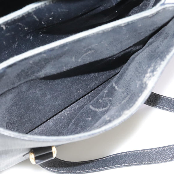 GUCCI GG Supreme Hand Bag PVC Leather Black Gold 116 02 080 Auth 111672