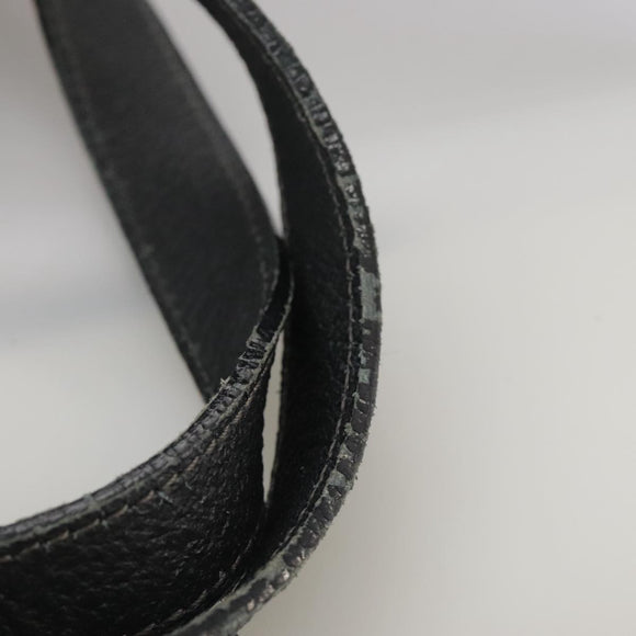 GUCCI GG Supreme Hand Bag PVC Leather Black Gold 116 02 080 Auth 111672