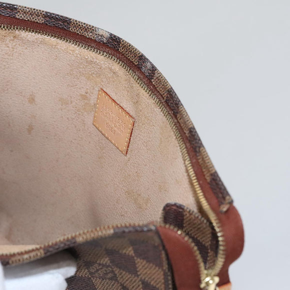 LOUIS VUITTON Damier Ebene Poche Toilette 26 Pouch N47543 LV Auth 111679