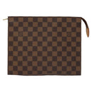 LOUIS VUITTON Damier Ebene Poche Toilette 26 Pouch N47543 LV Auth 111679-13
