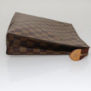 LOUIS VUITTON Damier Ebene Poche Toilette 26 Pouch N47543 LV Auth 111679-4